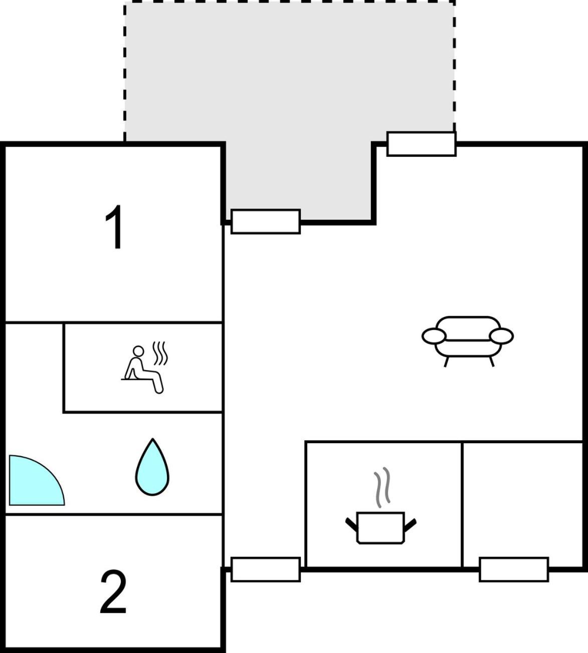 2 Bedroom Nice Home In Rechlin Exterior foto